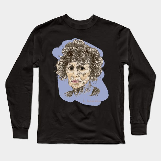 Lady & Hair Long Sleeve T-Shirt by LarryHankin